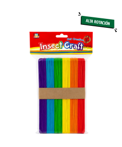 Palito De Helado Colores Grande x 50