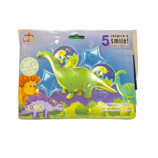 Set Globos Dinosaurio Verde