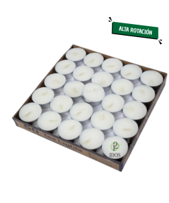 Velas Chatas x50