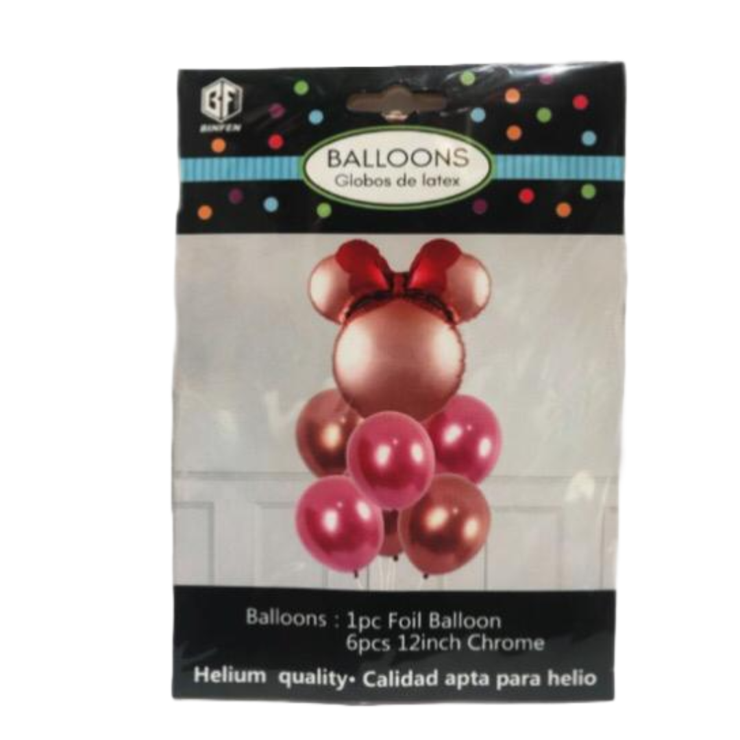 Set globos Minnie