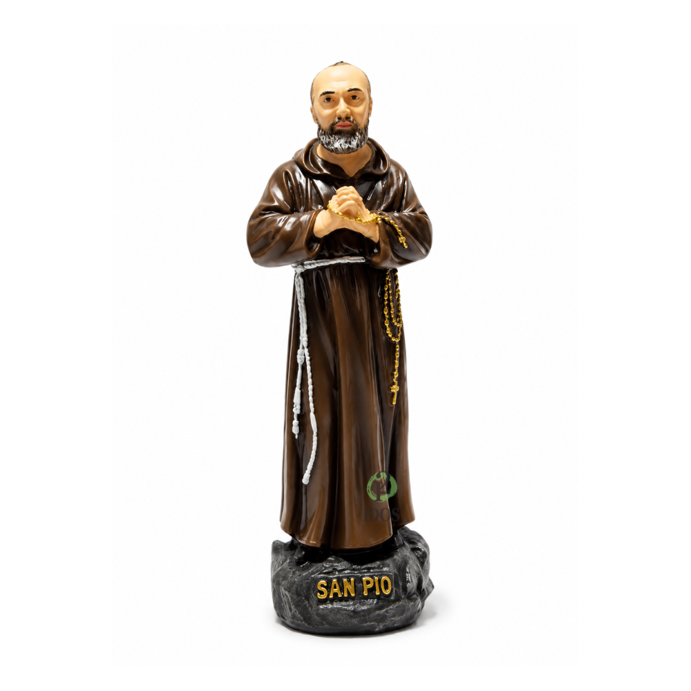 Padre Pio Resina 15 cm