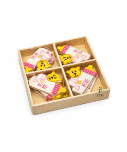 Cajita Aplique Oso Bebé