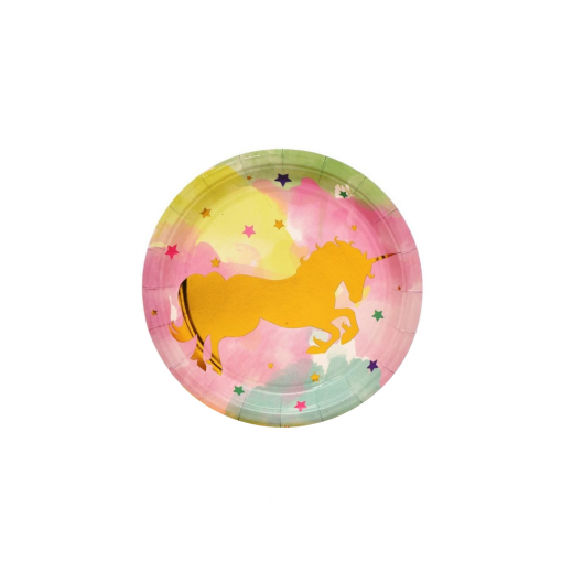 Platos Descartables Unicornio
