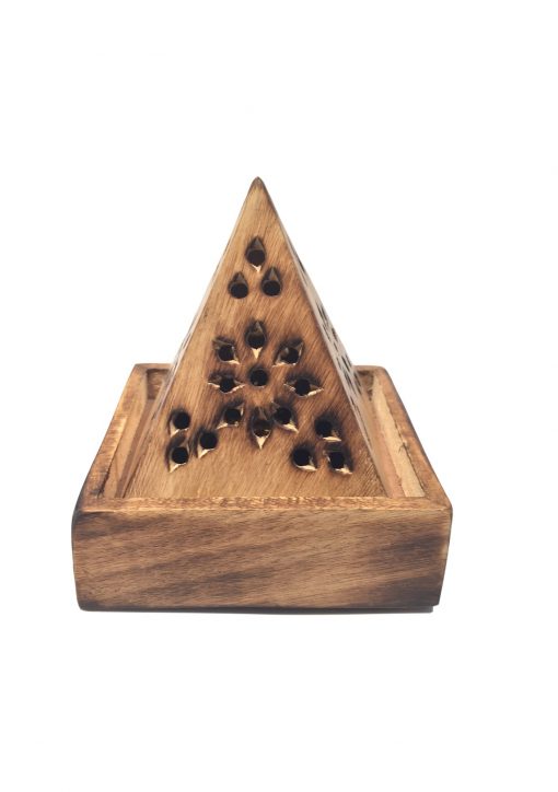 Porta Conos de Madera - Pirámide