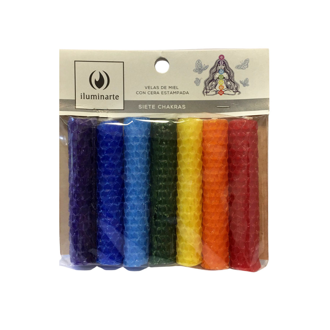 Velas de Miel 7 Chakras