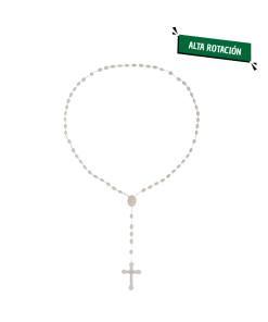 Rosario BLANCO plástico x 12