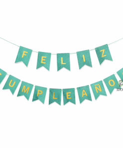 Cartel Feliz Cumple Metalizado Chico