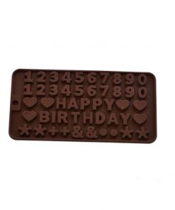 Molde De Silicona Happy Birthday y Números