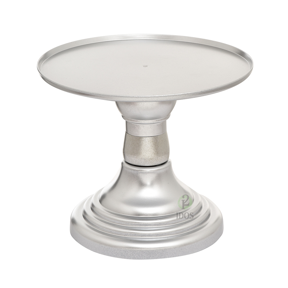 Pie De Torta 23 cms Dorado o Plateado - Imagen 2