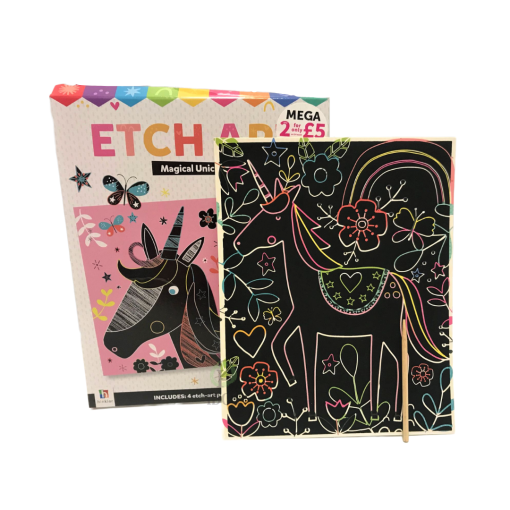 Libro Raspa y Colorea Unicornio