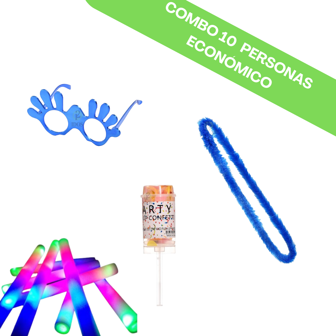 Combo Cotillón 10 Personas ECONÓMICO