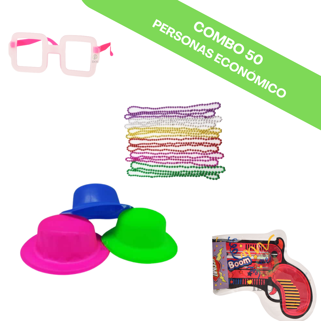 Combo Cotillón 50 Personas ECONÓMICO