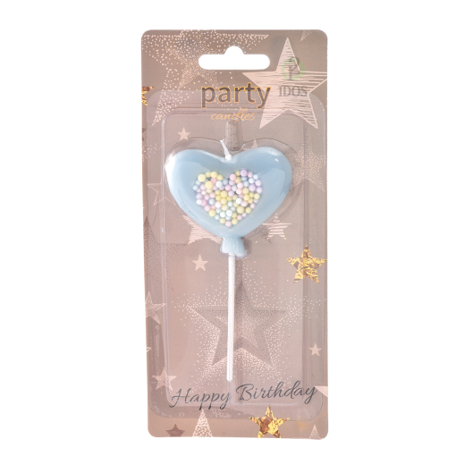 Vela Corazón Con Pelotitas - Imagen 3
