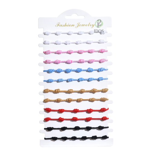 Pulseras 7 Nudos Colores x12