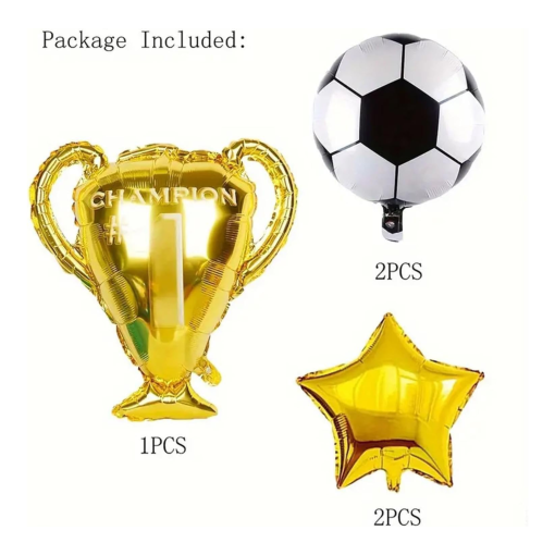 Set Globos Trofeo Fútbol - Imagen 2