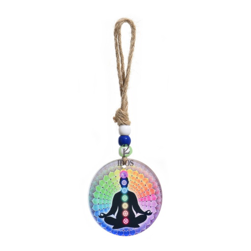 Colgante Vidrio 7 Chakras Chico