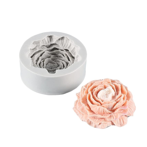 Molde Vela Flor Grande