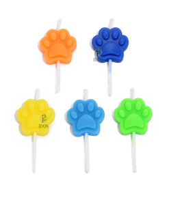 Velas Huellitas x5