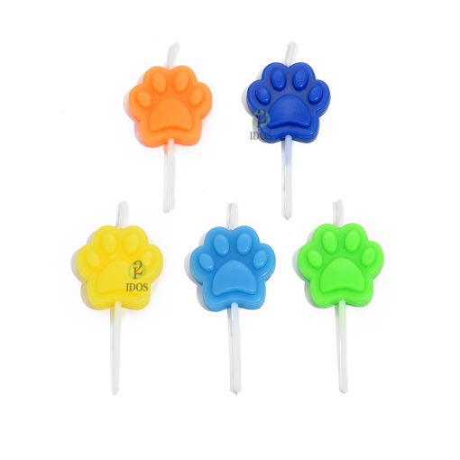 Velas Huellitas x5