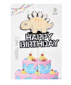 Topper Dino Feliz Cumpleaños