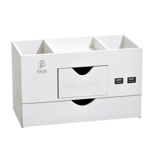 Cajonera Madera Con USB