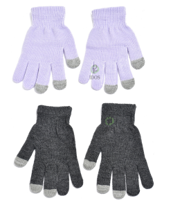 Guantes Dedos Gris