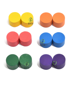 Bolsa Ficha Madera Colores x12