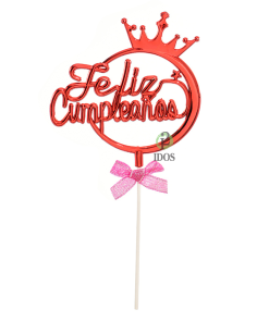 Topper Feliz Cumple Círculo