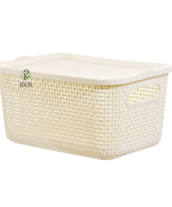 Canasto Alargado Con Tapa 25x14