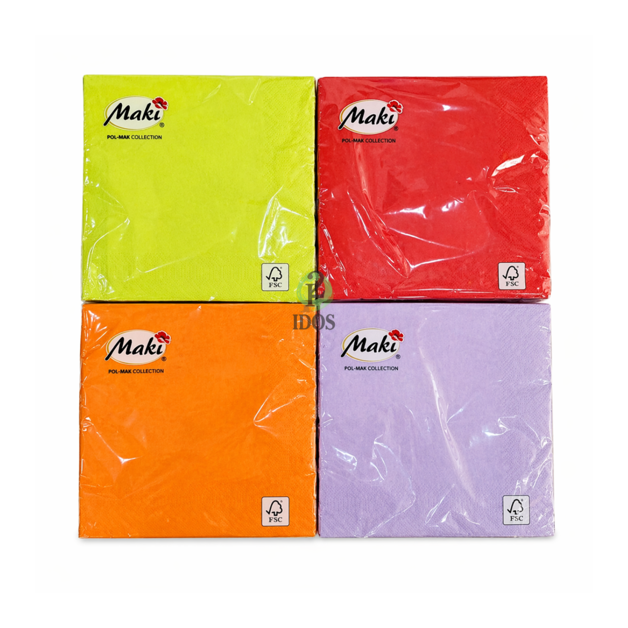 Servilletas Maki Colores Surtidos
