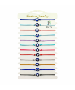 Pulsera Con  Ojos Colores x12