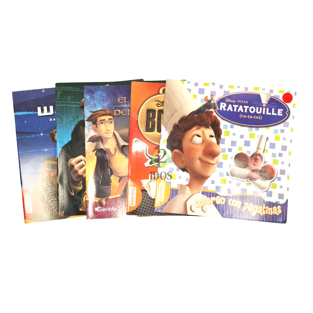 Libro Coloreo Con Pegatinas