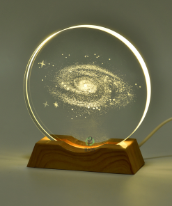 Adorno Vidrio Con Luz Grande