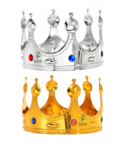 Corona Plateada y Dorada