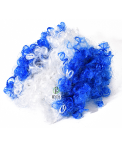 Peluca Celeste y Blanca