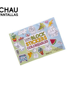 Block Stickers Coloreables - Chau Pantallas