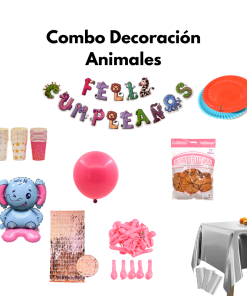 Combo Decoración Cotillón Infantil Animales