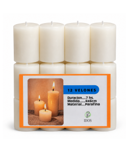 Velones Blancos o Beige 4*6 cm x12